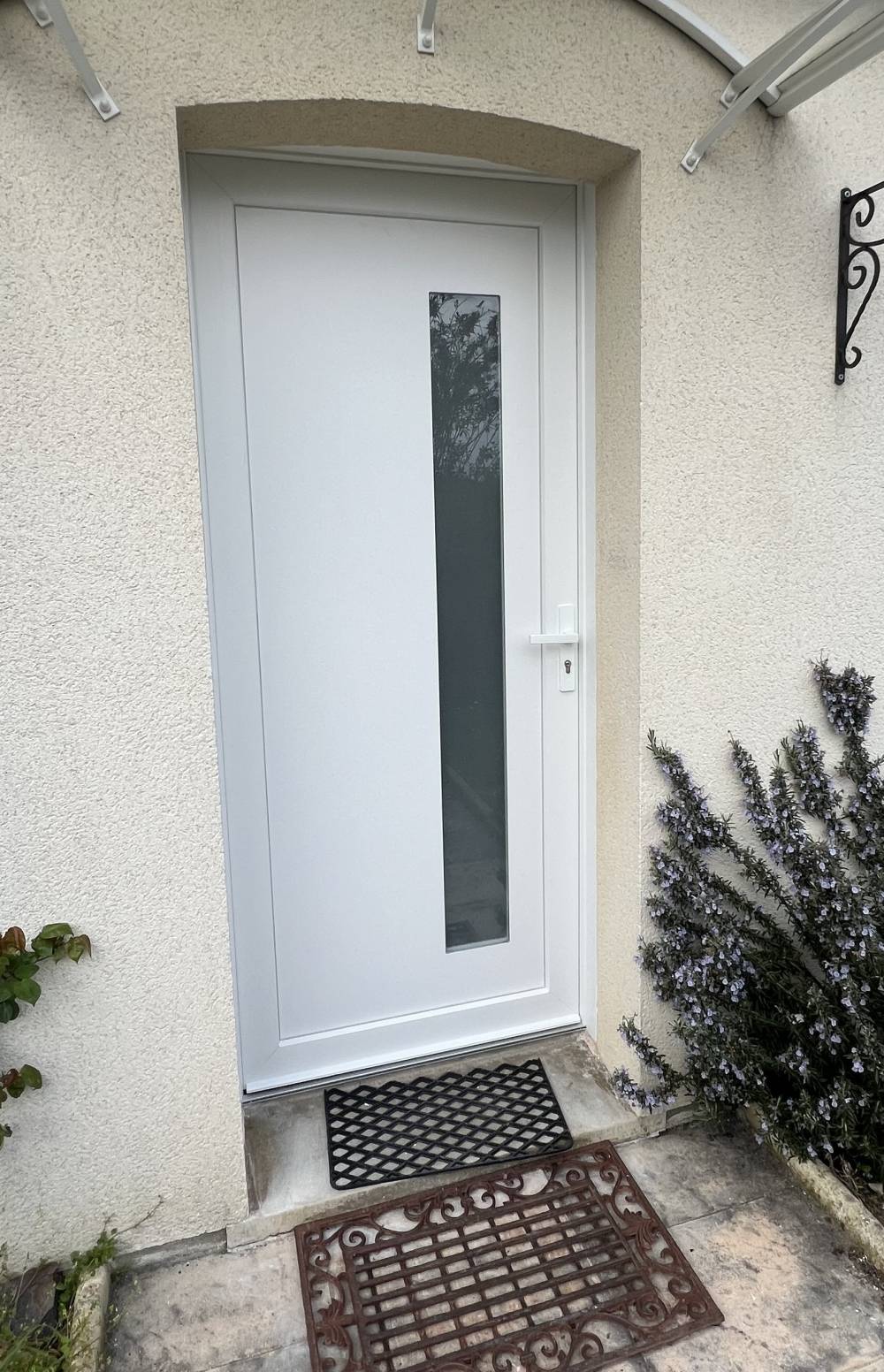 porte d'entrée PVC dépose totale vue ext